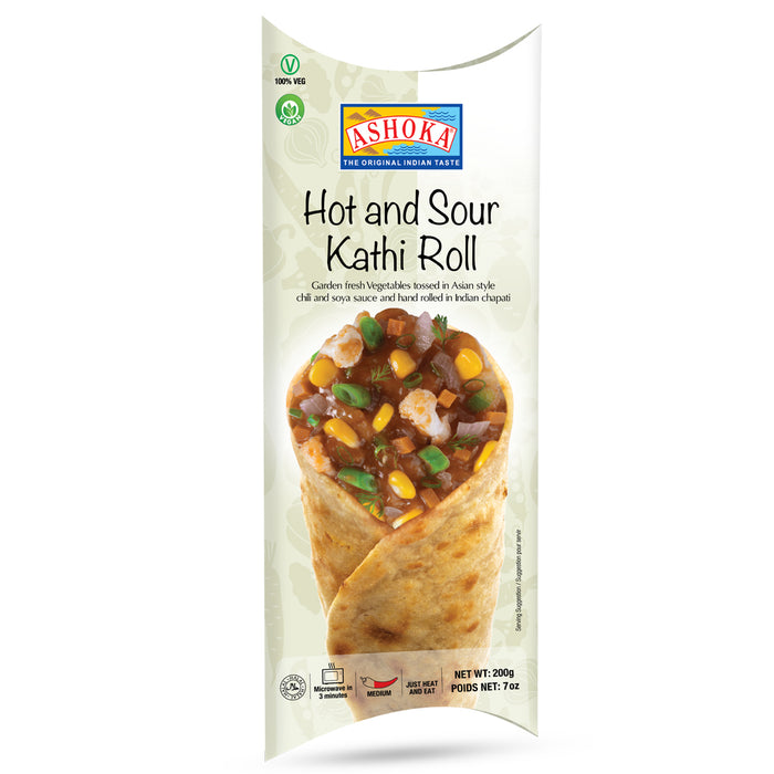 ASHOKA FRZ KATHI ROLL - HOT & SOUR, 200g