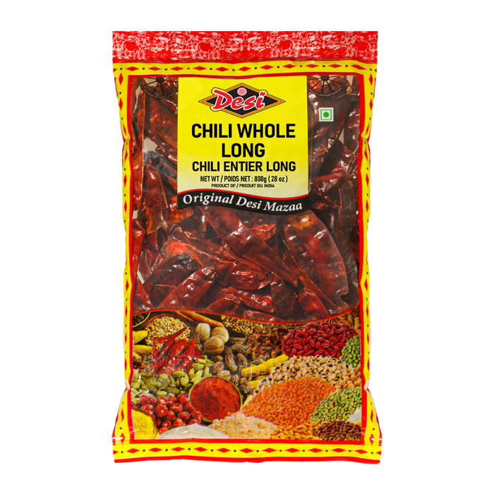 CHILI WHOLE LONG (IND) [DESI],   800g