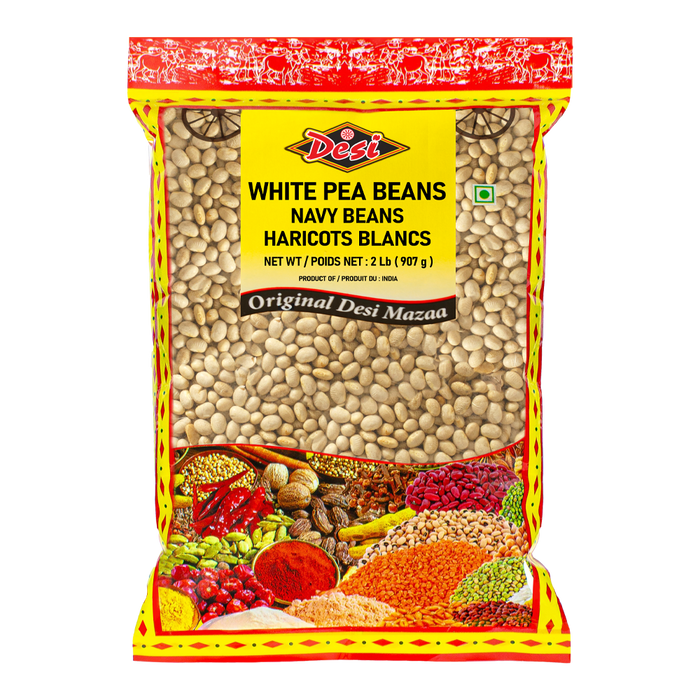 BEAN PEAS WHITE WHOLE [DESI],  2Lb