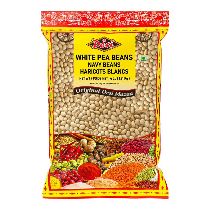 BEAN PEAS WHITE WHOLE [DESI],  4Lb