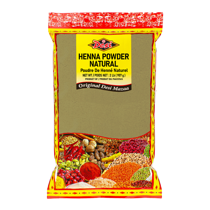 HENNA POWDER NATURAL [DESI],  2Lb