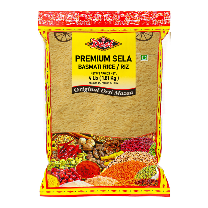 RICE PREMIUM SELA BASMATI [DESI],  4Lb