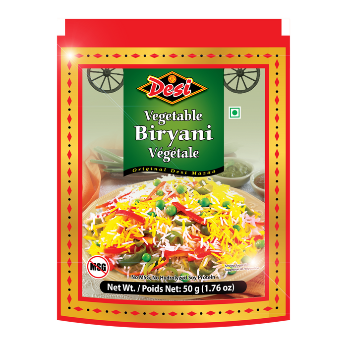 MASALA BIRYANI VEGETABLE POUCH  [DESI],   50g