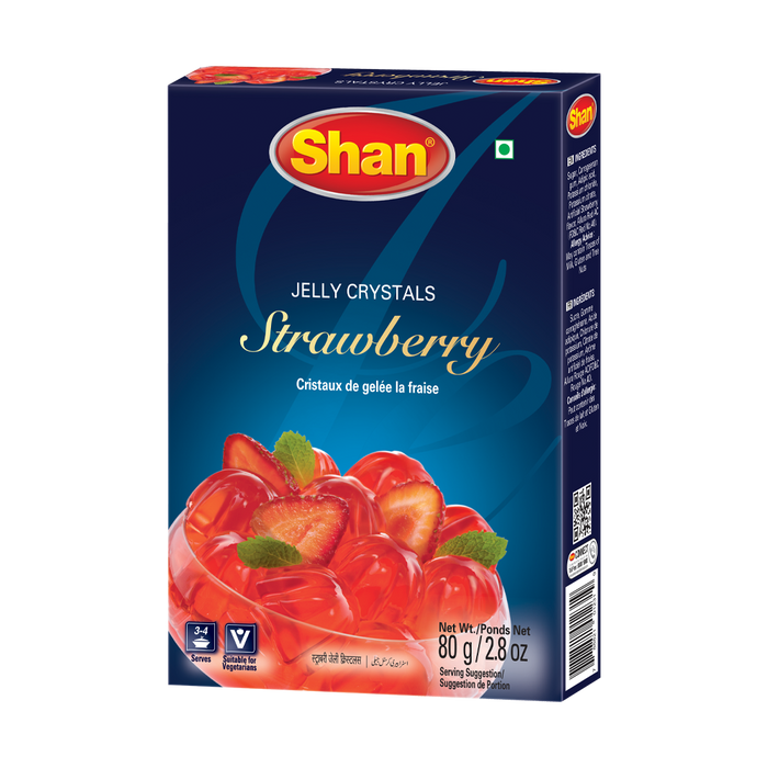SHAN JELLY CRYSTAL STRAWBERRY,  80g