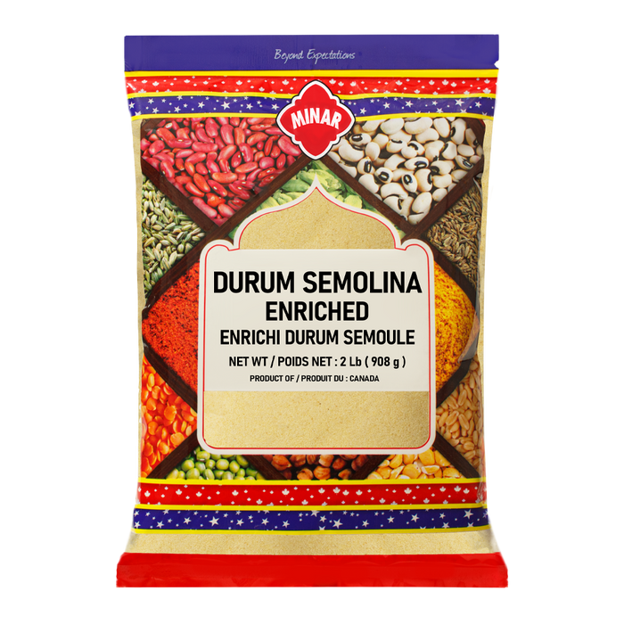 SEMOLINA DURUM SUJI ENRICHED [MINAR],  2Lb