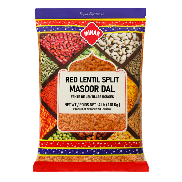 LENTIL RED SPLIT (CDN) [MINAR],  4Lb