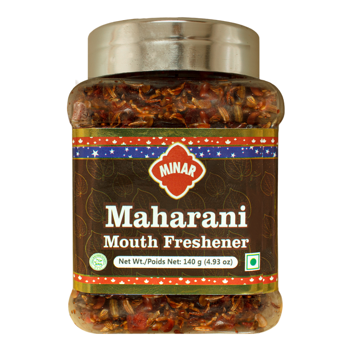 MOUTH FRESHNR [MINAR] MAHARANI PAN IN JAR S.ST. CAP, 140g