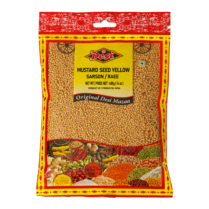 MUSTARD SEEDS YELLOW [DESI],   400g