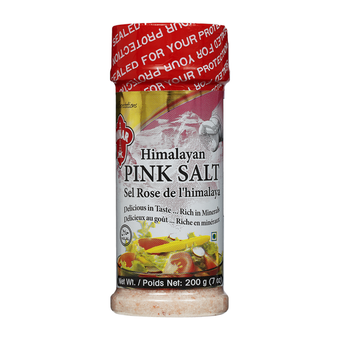SALT PINK HIMALAYAN, FINE GRAIN [MINAR] IN PET JAR,  200g