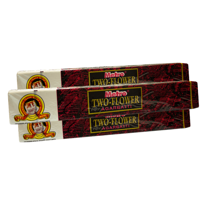 MET TWO FLOWER INCENSE (LARGE)